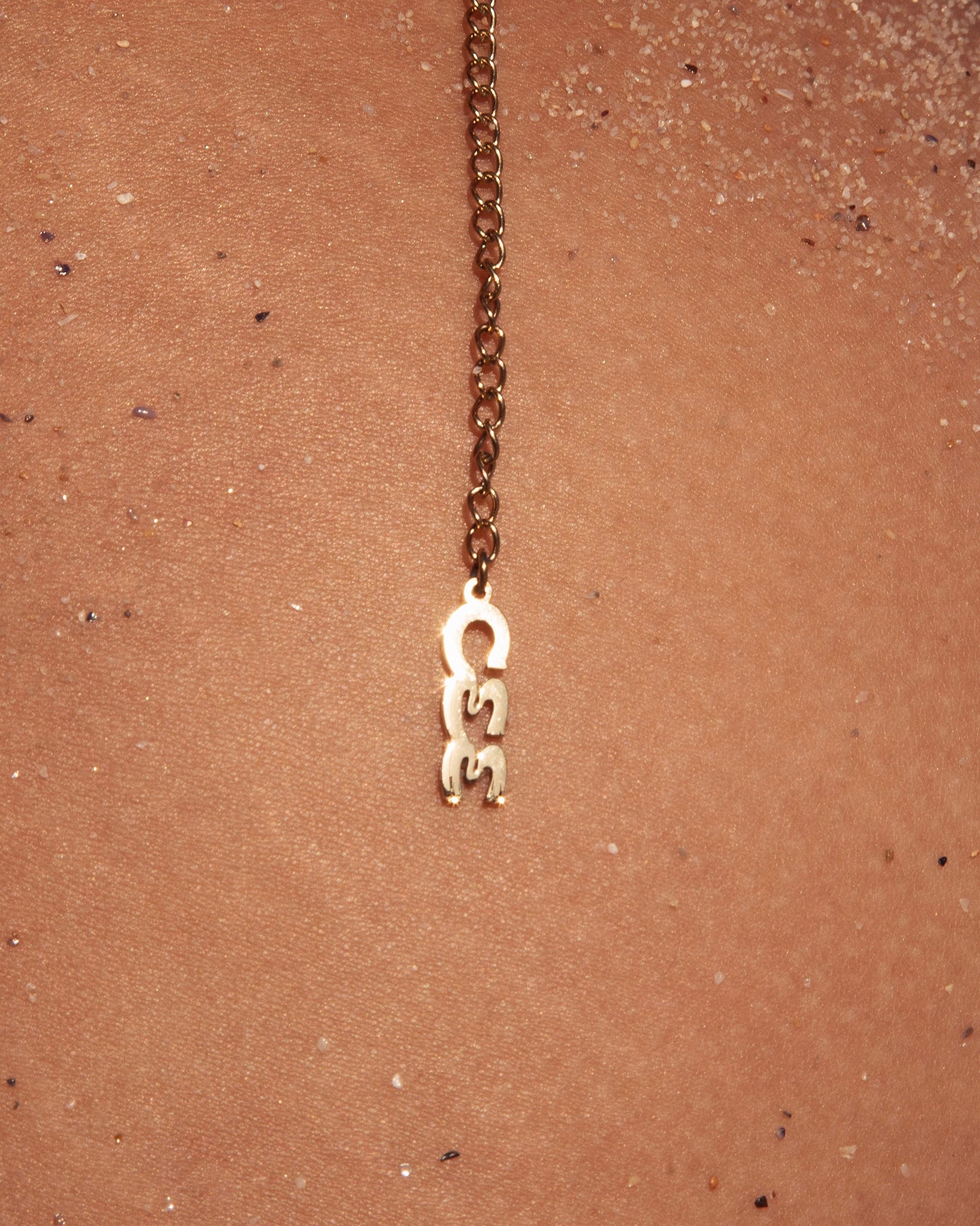Shimmer waist chain